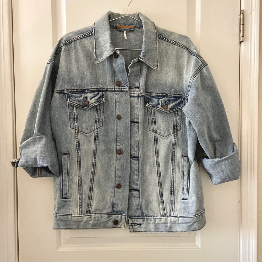 Free People Oversized Denim Jacket